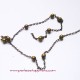 Lot 2m Chaîne bille maille forçat 2mm bronze