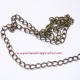 Chaîne maille gourmette 5mm bronze laiton, pour bijoux, perles et apprêts