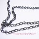 Lot 10 Chaîne maille gourmette 5mm gris