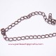 Lot 2.6m Chaîne maille gourmette 5mm cuivre