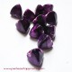 Perle synthétique pyramide violet 13mm pour bijoux, perles et apprêts