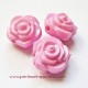 Perle synthétique rose rose 16mm