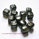 Perle synthétique cube noir 8mm pour bijoux, perles et apprêts