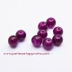 Perle ronde en verre violet aubergine 4mm pour bijoux, perles et apprêts