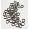 Lot 100 anneaux 8mm rhodium