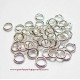 Lot 100 anneaux 6mm argent clair