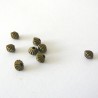 Lot 30 perles intercalaires 4mm cône bronze