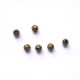 Lot 18 perles intercalaires 3mm ronde bronze