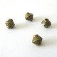 Lot 10 perles intercalaires 6mm cône bronze, perles et apprets