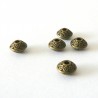Lot 25 perles intercalaires 6mm cône bronze