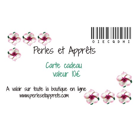 Carte cadeau 10 euros