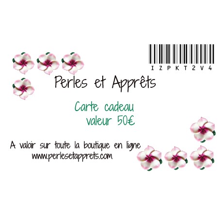 Carte cadeau 50 euros