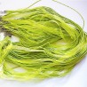 Tour de cou organza vert 3 cordons 45cm